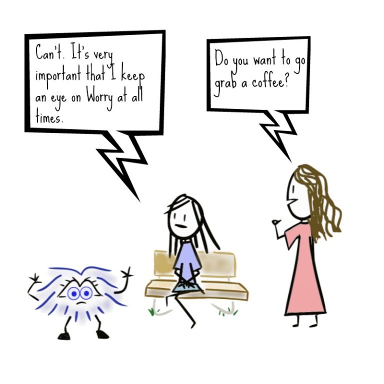 one person saying: \